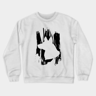 German Shepherd Painted On The Wall Crewneck Sweatshirt